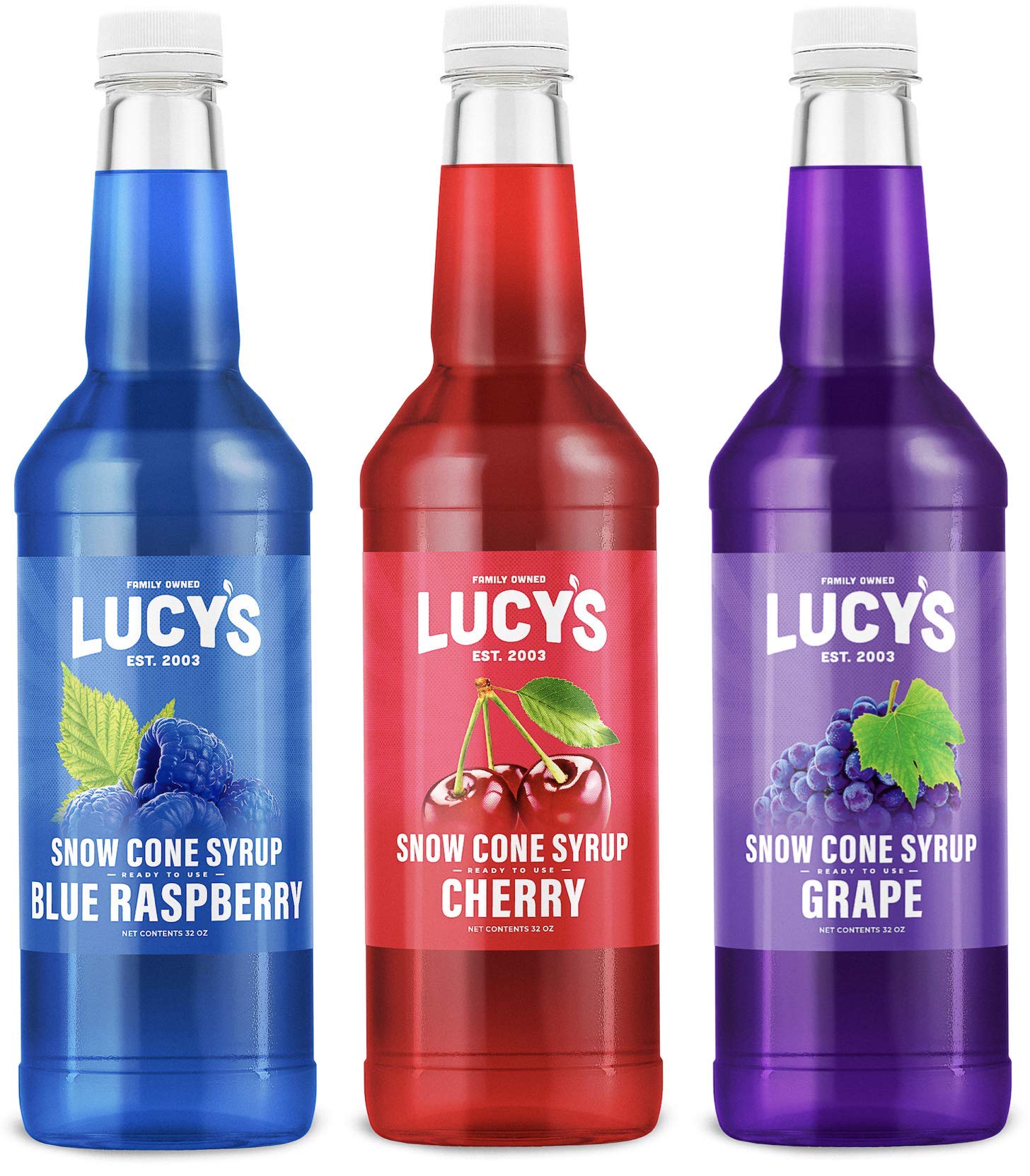 Lucy's Family Owned Shaved Ice Snow Cone Syrups