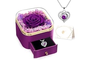 YEEBAY Preserved Flowers Gift for Mom, Grandma, Women, Real Rose for Wife,Her, Ideal Gift for Mother's Day, Birthday, Valentines' Day & Christmas