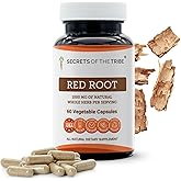 Secrets of the Tribe Red Root 60 Capsules, 1000 mg, Wildcrafted Red Root (Ceanothus Americanus) Dried Bark (60 Capsules)
