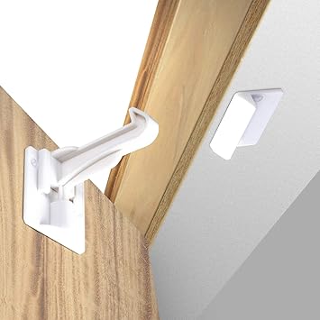Upgraded Invisible Baby Proofing Cabinet Latch Locks 10 Pack