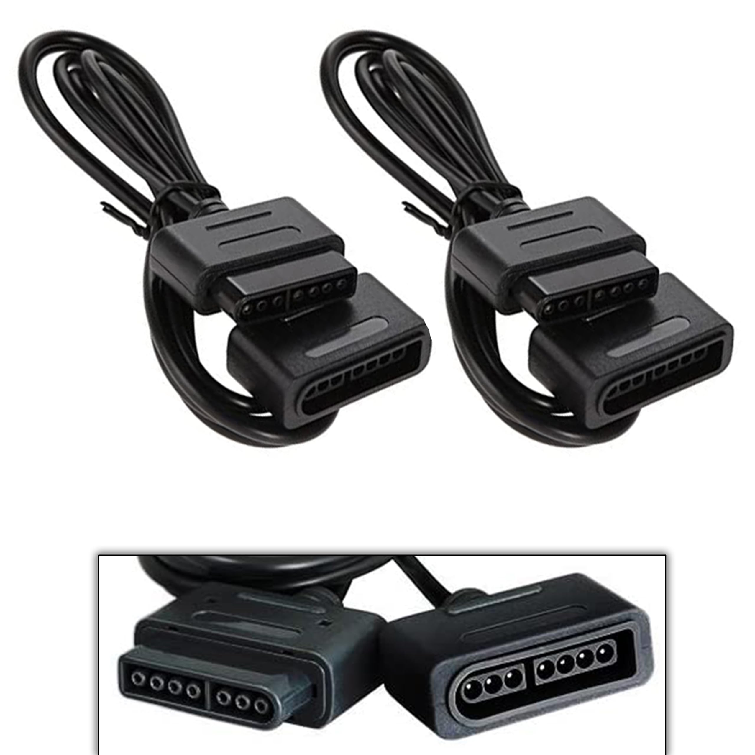 akindou スーパーファミコン用コントローラー延長ケーブル 1.8m 2人用セットの商品画像