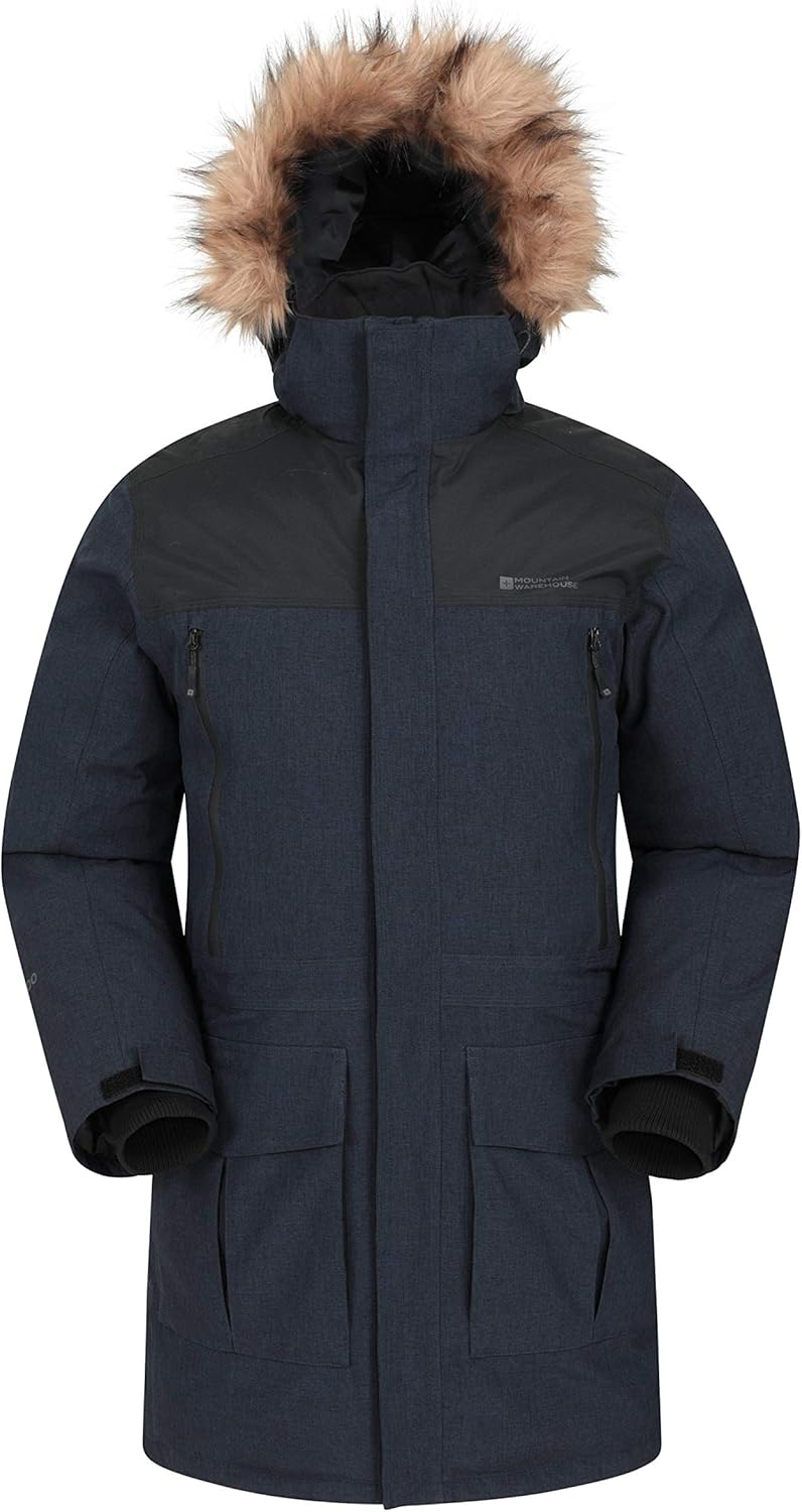 Mountain Warehouse Antarctic Extreme Down Mens Jacket Adjustable