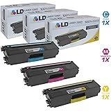 LDCompatible Toner Cartridge Replacement for Brother TN336 High Yield (Cyan, Magenta, Yellow, 3-Pack) Compatible with Brother HL-L8250CDN HL-L8350CDW HL-L8350CDWT MFC-L8600CDW MFC-L88
