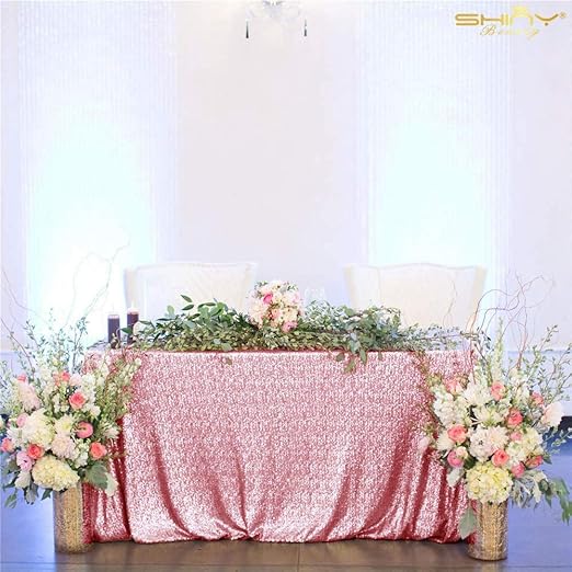 Amazon Com Shinybeauty 60inx102in Sequin Tablecloth For Wedding
