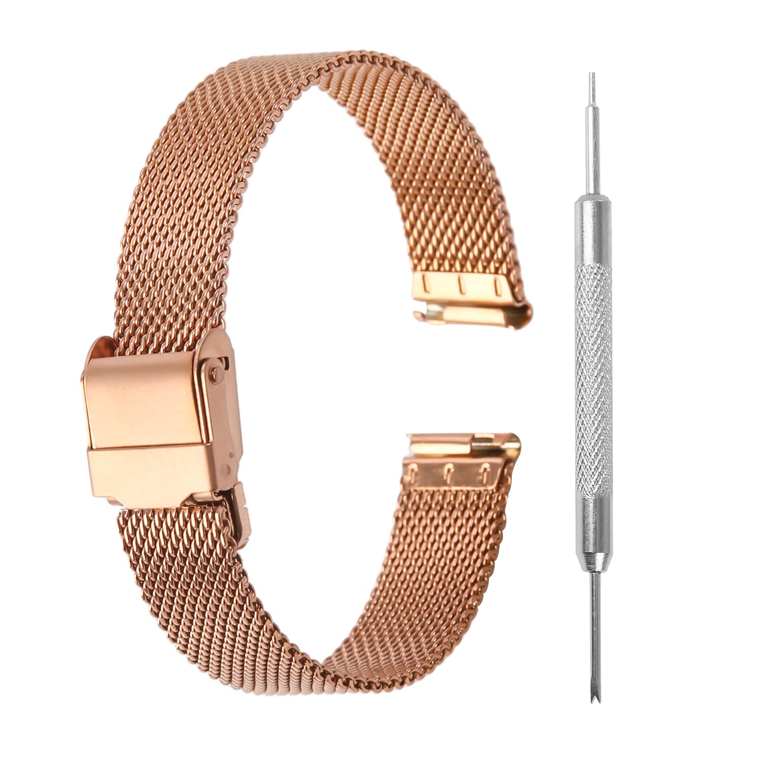 Stainless Steel Mesh Watch Band for Men Women,Quick