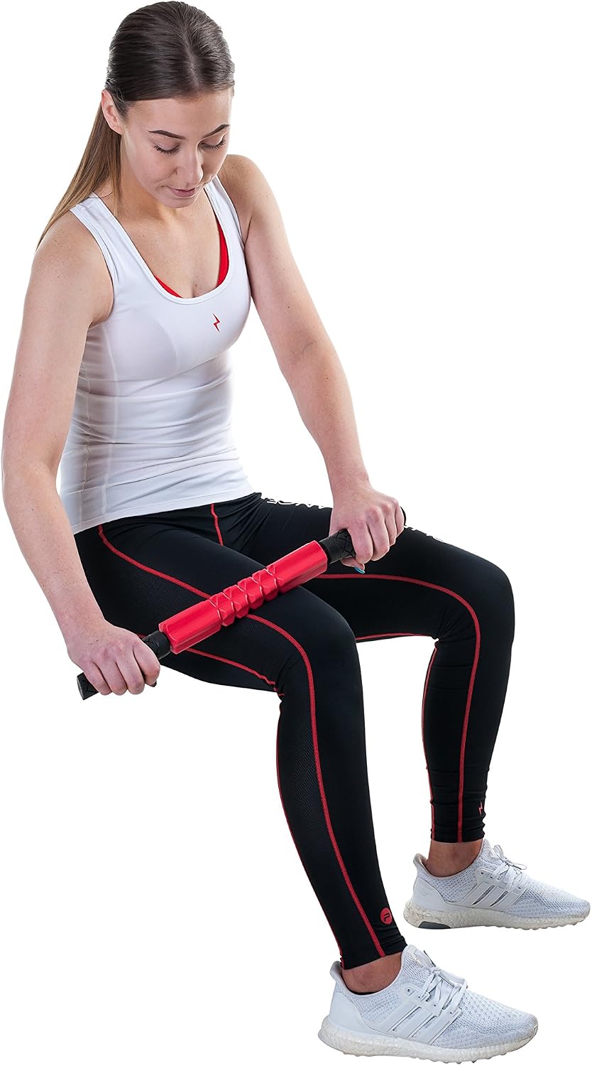 Pure2Improve Massage Bar - Red/Black, N/A, Red / Black - Image 4