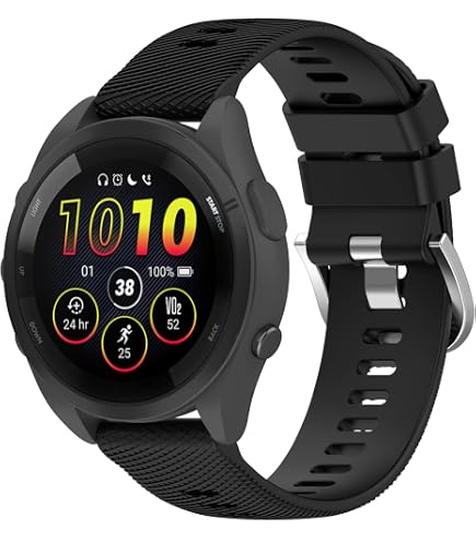 Cinturino In Silicone Compatibile Con Garmin Forerunner 245/645 E Altri 20mm – Quickfit Colorato – Traspirante E Regolabile - 6