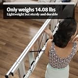 KINGRACK Folding Step Ladder 5 Steps with Handrail Aluminium 150 kg view 5