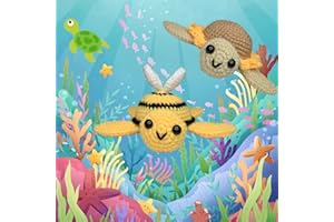 ZICALSO Crochet Kit for Beginners,Beginner Crochet Kit with Step-by-Step Video Tutorials,Crochet Animal Kit,Beginner Crochet Kit for Kids,Learn to Crochet Kit for Adults Beginners,Amigurumi Crochet Kit