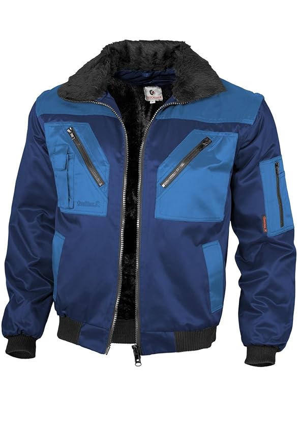 Qualitex - Pilotenjacke 4 in 1 - Kragen und Ärmel abtrennbar - mehrere Farben