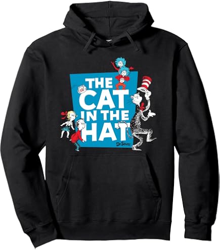Amazon.com: Dr. Seuss The Cat in the Hat Pullover Hoodie