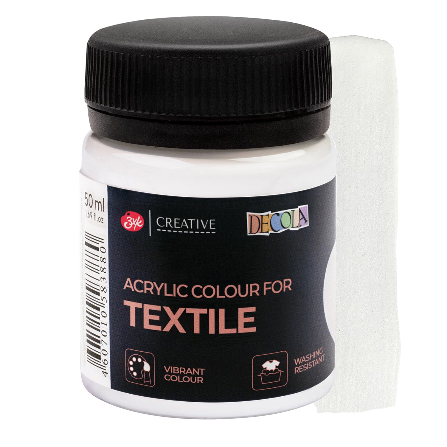 Decola - White Classic Textile Colour 50ml | High Pigment | Made by Nevskaya Palitra