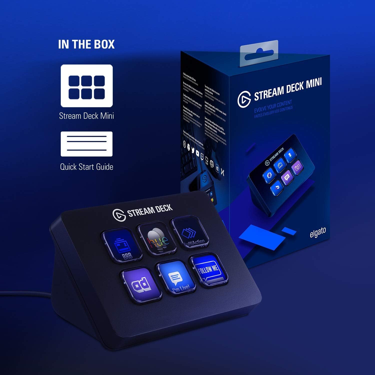 Elgato Stream Deck Mini - Compact Live Production Controller with 6 Customizable LCD keys, Trigger Actions in OBS Studio, Streamlabs, Twitch, YouTube and More: Computers & Accessories
