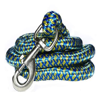 Pawzone Giant and Strong Dogs Heavy Rope Leash with Hook (22 mm, Colour May Vary)