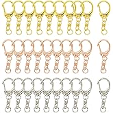30 Pcs 3 Colors Lobster Claw Clasps Swivel Keychain Clip Keychain Clasp, Lobster Clasp Key for Key Rings Crafting