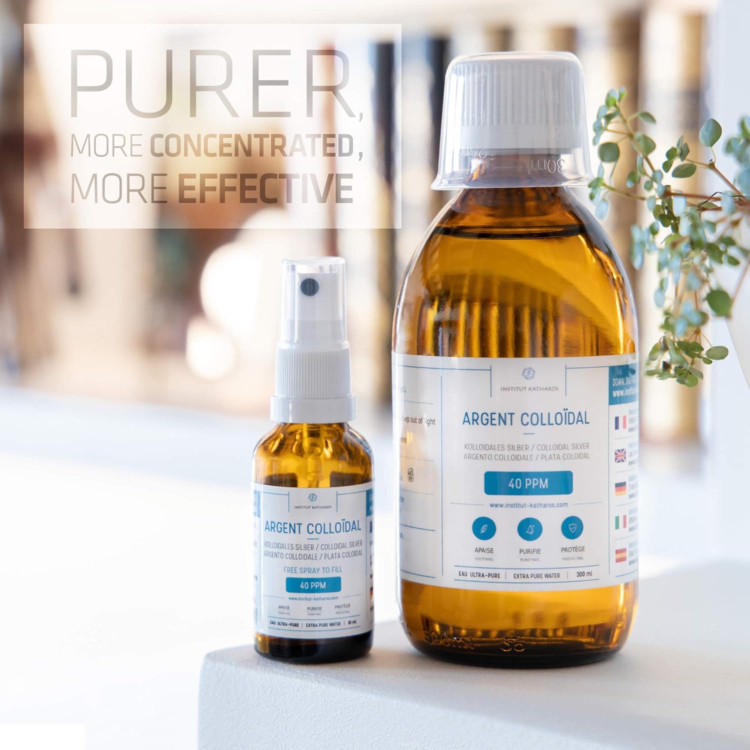 Premium Colloidal Silver 40ppm 300mL ● Free Spray Bottle to Fill & Ebook Included ● Optimal Concentration Formula - Image 3