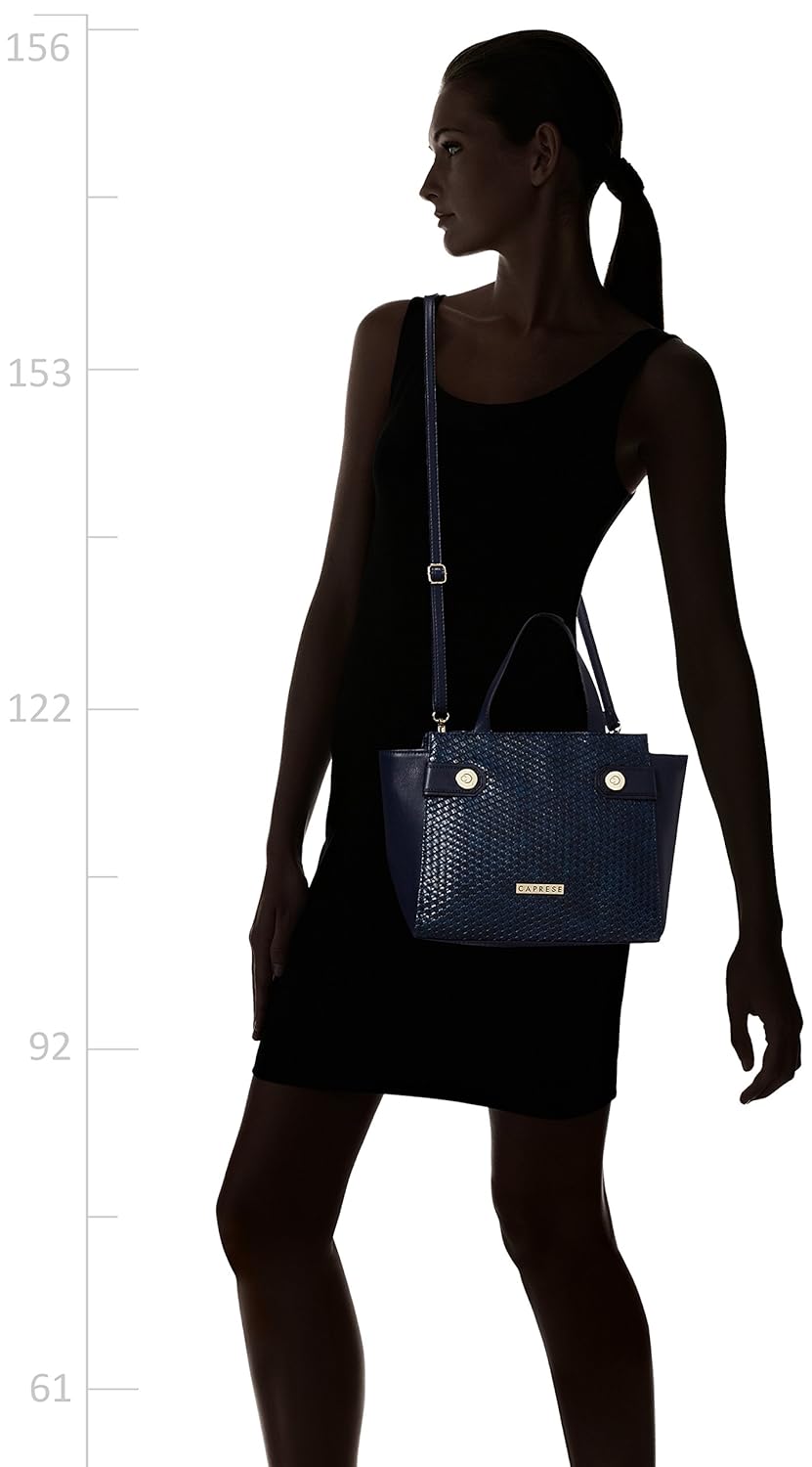 caprese women's satchel (navy)