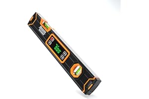 Mecurate Digital Level 15.7'' with LCD Display, 360° Angle Magnetic Digital Torpedo Level, Vertical & Horizontal Spirit Bubbl