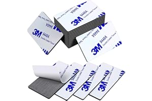 YIERKLMNIB 56Pcs Heavy Duty Double Sided Adhesive Pads, 3mm Thick Black Foam Mounting Tape - Super Strong Waterproof for Walls, Pictures, Cars, Home & Office (Pre-Cut Rectangles)