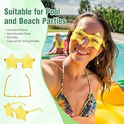 Pibupibu 12 Pack Colorful Star Shaped Sunglasses