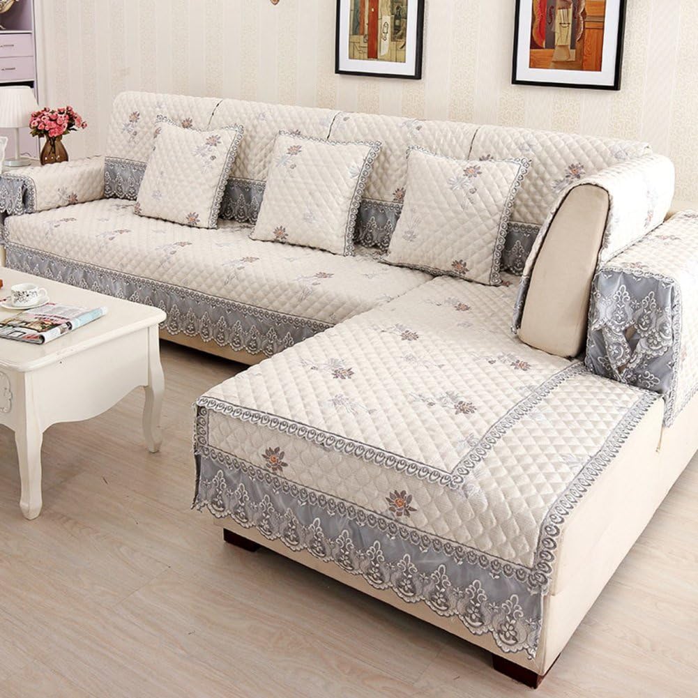 Living Room NonSlip Sofa mat Universal Fabric Simple Cover TowelC