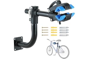 NATGAI Curved Bike Repair Stand, Bench Mount Bike Repair Stand Bicycle Maintenance Rack Workstand, Adjustable Removable Home Bicycle Maintenance Stand for Road Mountain Bikes