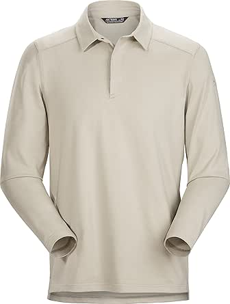 Arc'teryx Captive LS Polo Men's | Cotton Blend, Long Sleeve, Moisture Wicking Polo Shirt for Cool Weather.
