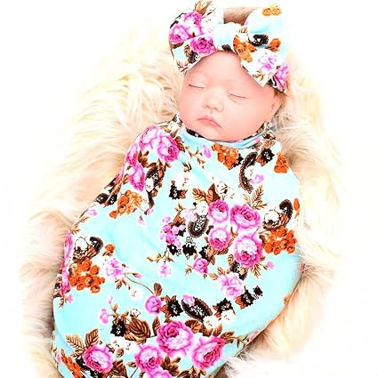 newborn swaddle and bow