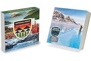 TF Publishing 2026 365 National Parks Daily Desktop Calendar - Home and Office Organization - Small Desk Calendar 2026 with Full-Color Tear-Off Pages and Standing Cardboard Easel - 5.25in x 5.25in