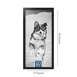 ArtToFrames 15x32 Inch Black Picture Frame, This