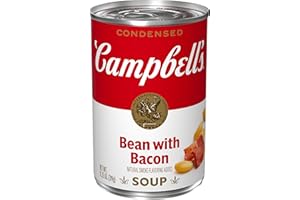 Campbell's Condensed Bean With Bacon Soup, Natural Smoke Flavoring Added, 11.25 oz Can