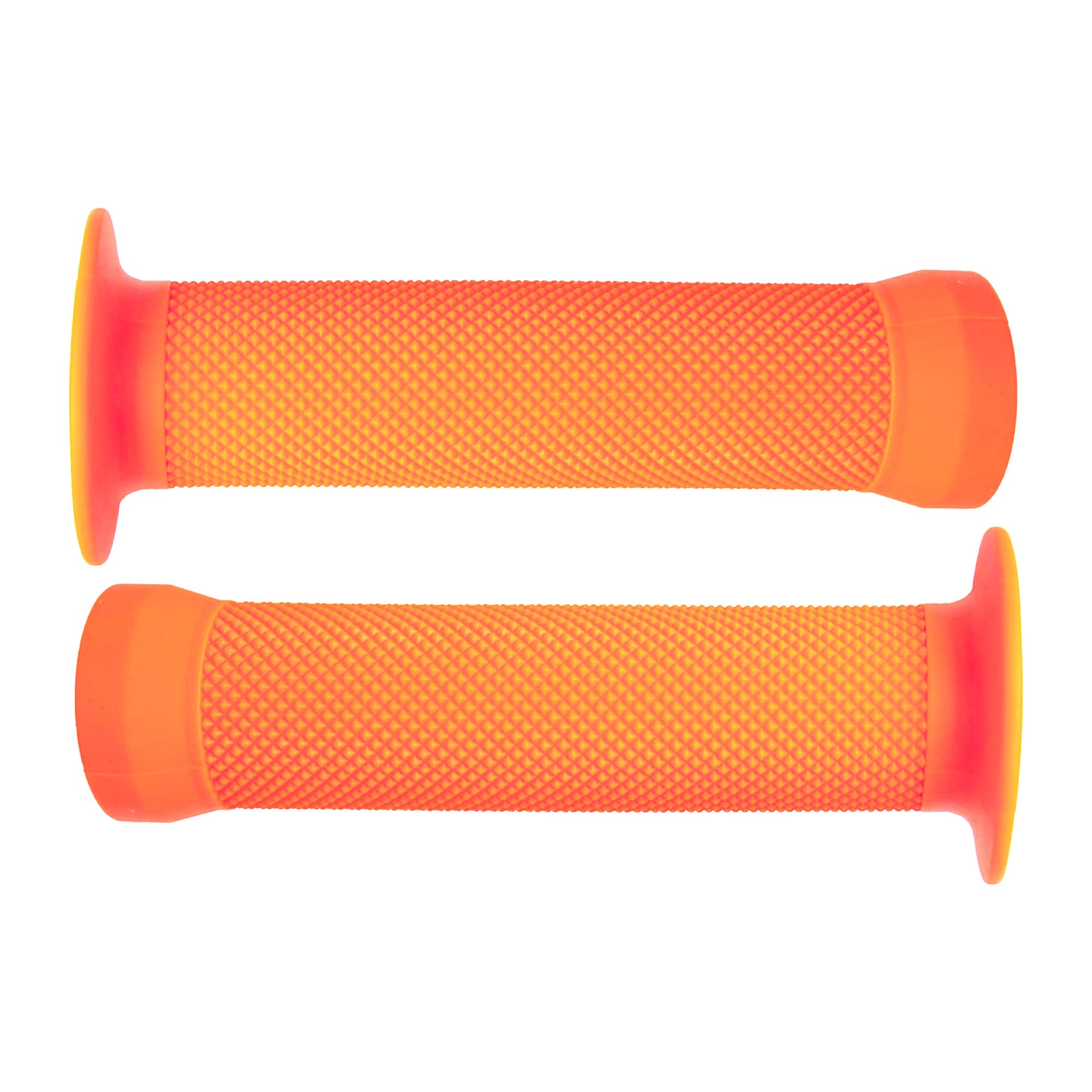 cyclingcolors Bike Handle 130 mm Rubber Quality Texture BMX Freestyle Dirt Diameter 22 mm (Orange)