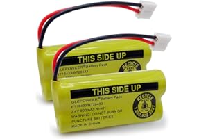 GLEPOWEER BT18433 BT-18433 BT184342 BT-184342 BT1011 BT-1011 Replacement Battery Compatible with AT&T and Vtech BT-8300 BATT-