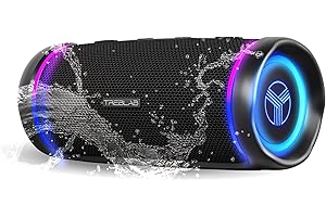 TREBLAB HD77 Bluetooth Speaker - Powerful 360° Sound with Impactful Bass, 30W Portable Wireless Audio, 20H Battery, IPX7 Waterproof, TWS Stereo, Shockproof Design for Outdoor, Beach, Pool, Jobsite