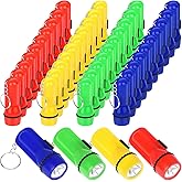 Haiabei 40Pcs Mini Flashlight Keychain Bulk Mini Pocket Flashlights LED Keychain Flashlights Assorted Colors Portable LED Toy Flashlight Led Key Chains Portable Light for Hiking,Camping,Party Favors