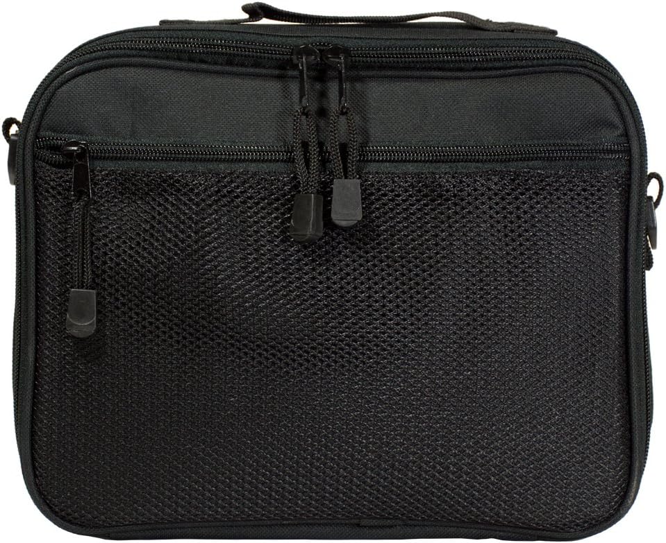 ChillMED Premier Diabetic Supply Organizer | Travel Bag with Shoulder Strap and One 24 oz Cold Pack - Up to 24 Hours of Cool Time - 11" x 9" x 3" (Grey): Health & Personal Care