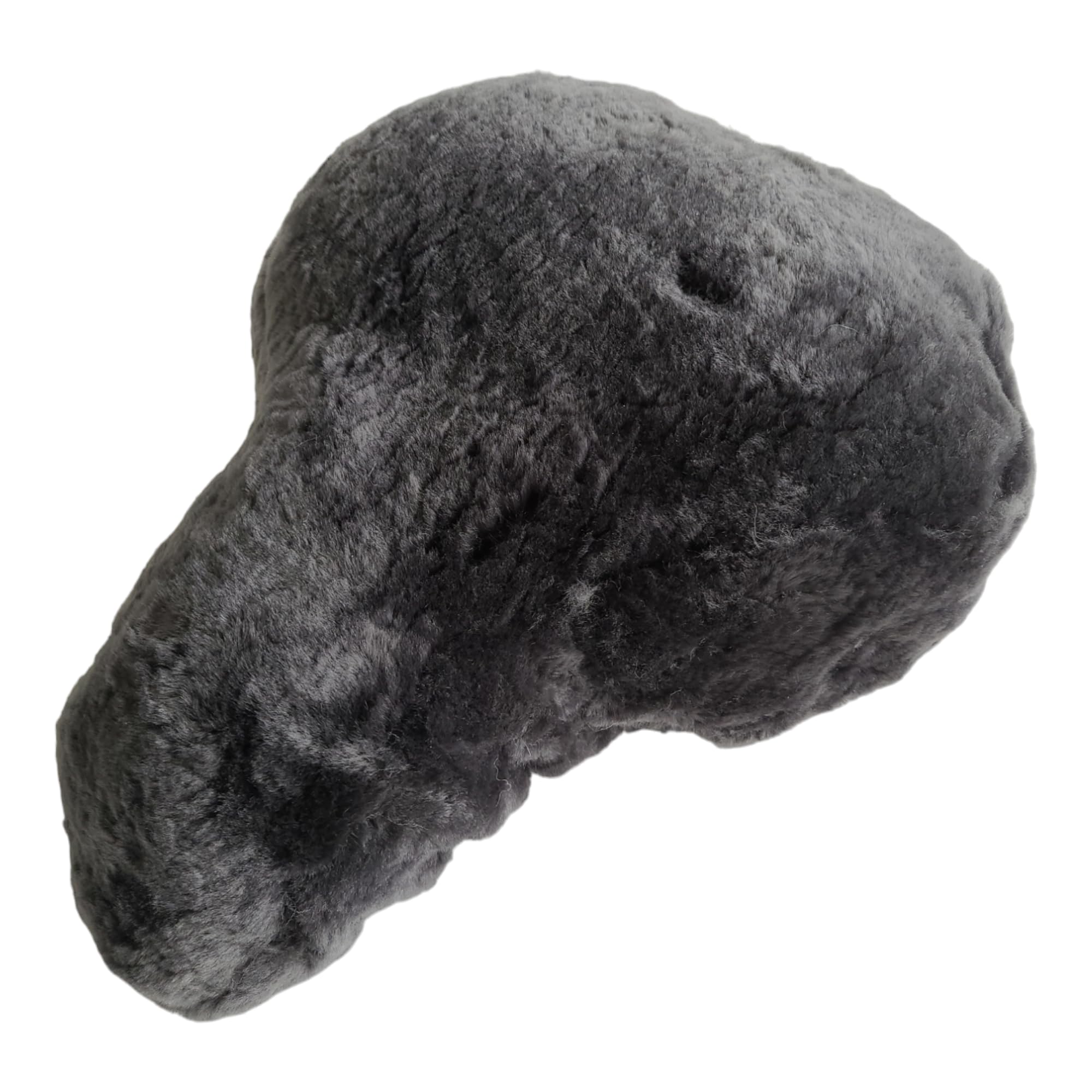 Naturasan Merino Sheepskin Bicycle Saddle Cover, Grey, 27 x 24.5 cm (Size S)
