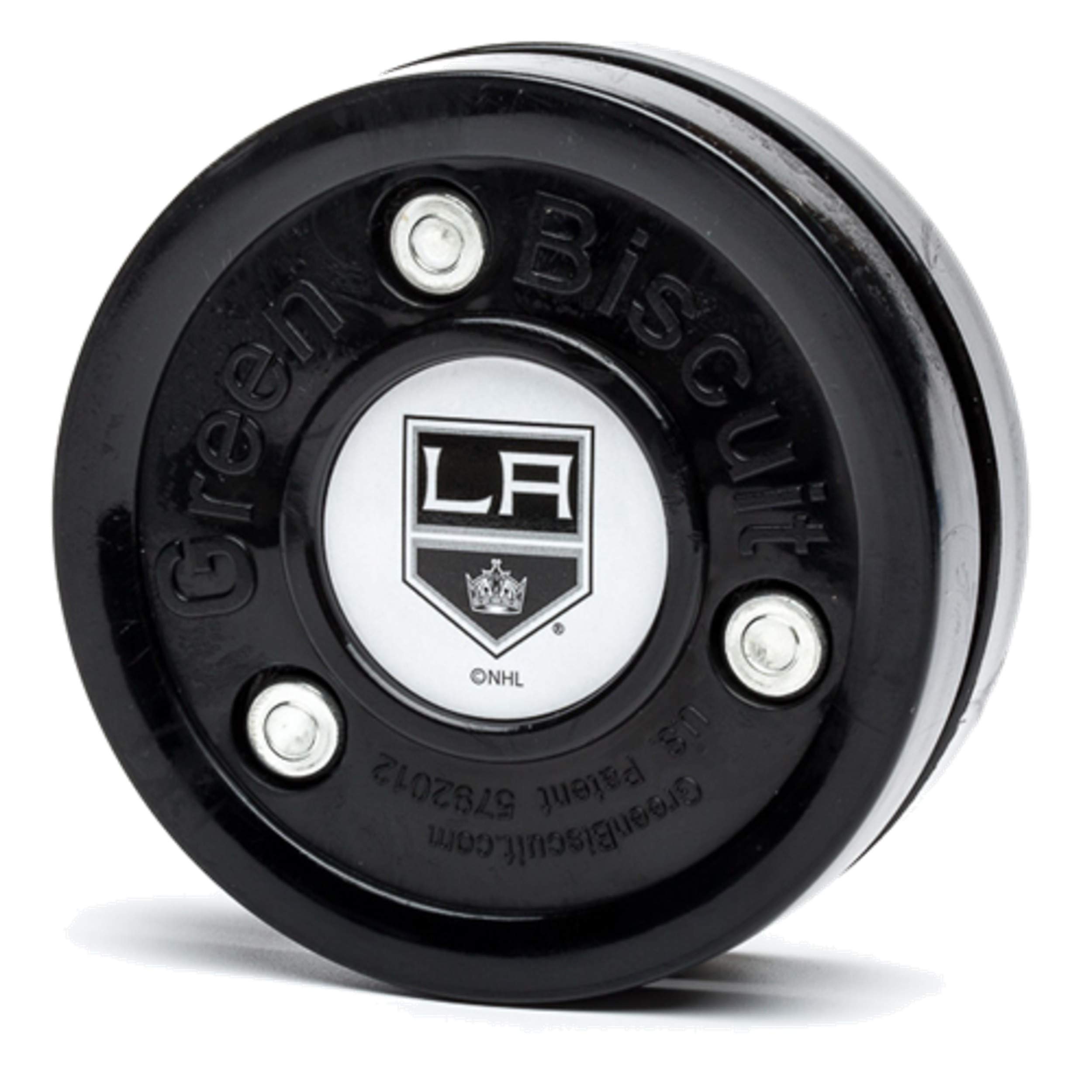 Green Biscuit NHL Teams Original Passing/Handling Training Puck (Los Angeles Kings) - Off-Ice/Street Hockey Puck