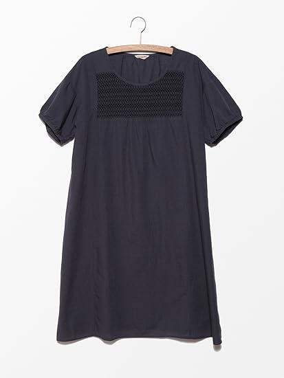 Amazon サマンサモスモス Sm2 スモッキングワンピース ネイビー F ワンピース チュニック 通販