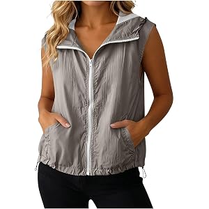 Womens Vest with Pockets Lightweight Softshell Sleeveless Jacket Hiking Travel Golf Running 2026 Spring Summer
