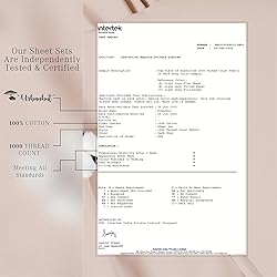 URBANHUT 1000 Thread Count 100% Solid Cotton
