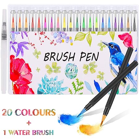 Deli Pennarelli Artistici 48 Colori - Doppia Punta Fine E A Scalpello, Inchiostro Alcolico, Ideali Per Manga E Schizzi