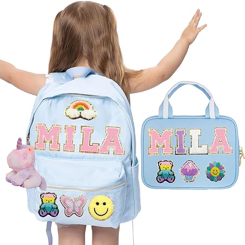 ROSLILY Personalized Backpack Lunch Bag for Girls Boys Toddles