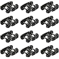 12pcs Model Train Bogie with Plastic Wheels 1:87 HO Scale 33" Model Railway Accessories (Style C)