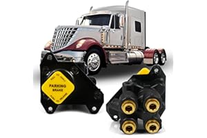 YUANJUFITT PP-DC Dash Control Brake Valve 065661 800733 2032342C91 PPDC Type Double Check Air Parking Brake Valve Proportioning Valve for International Semi Truck Accessories S19446 2032342C