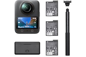 DJI Osmo 360 Camera Adventure Combo, Waterproof 8K 360° Action Camera with 1-Inch 360° Imaging, Extended Battery Life with 3 Batteries, Native 8K 360° Video, 105GB Built-in Storage, 360 Action Camera