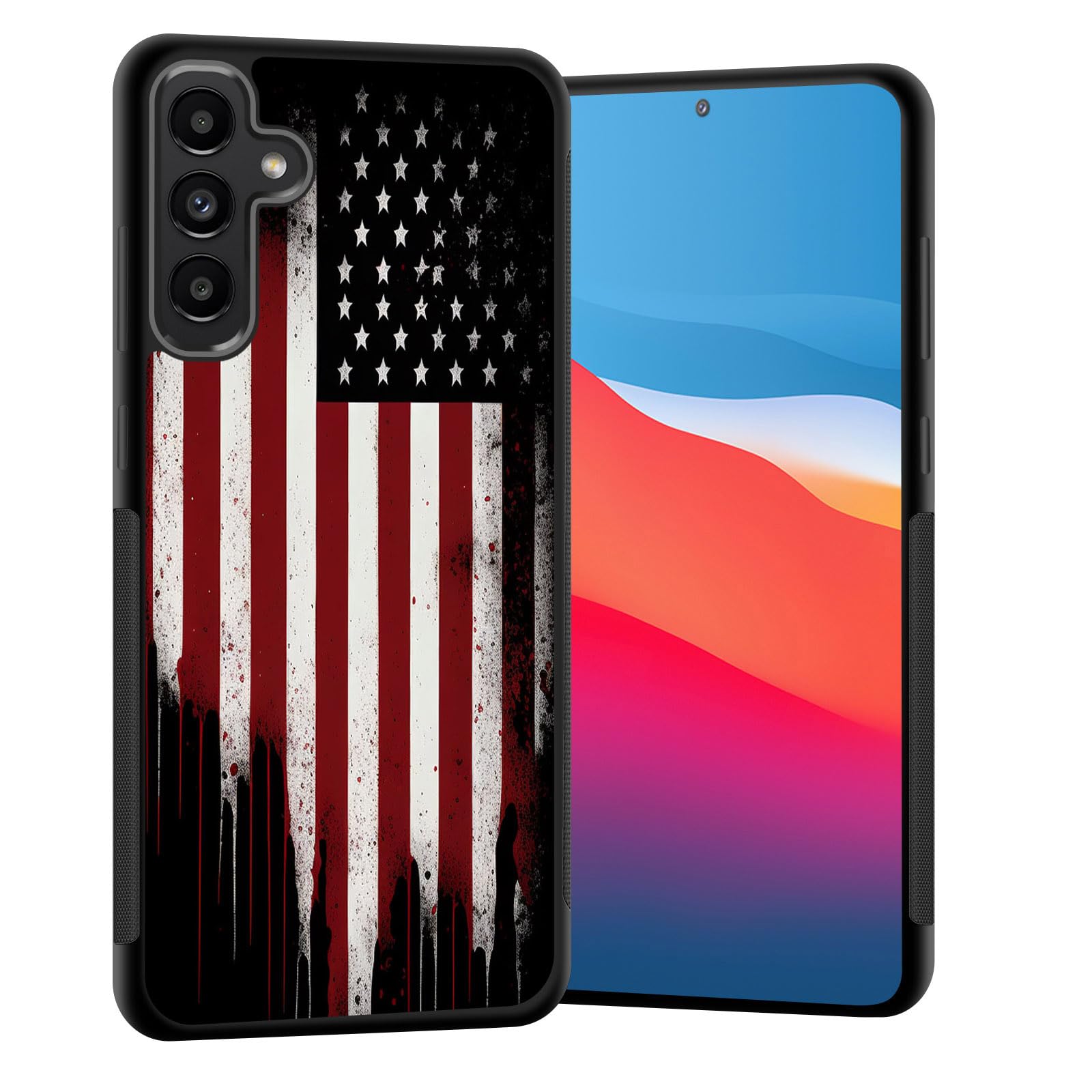 Photo 1 of Vobber for Galaxy S25 Plus Case,Slim Anti-Scratch Architecture TPU Shockproof Protective Case Cover for Samsung Galaxy S25 Plus (6.7") 2025,Old American Flag
