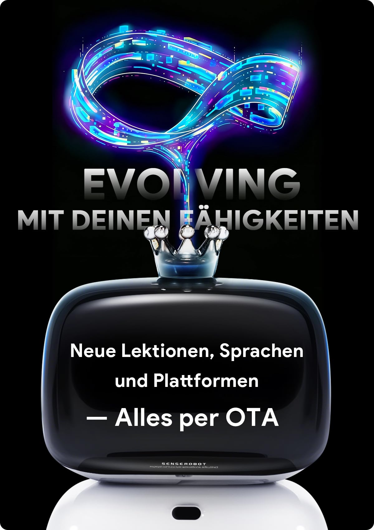 Sense Robot Schachroboter mit KI & Roboterarm – 25 KI-Stufen, 1200+ Übungen, Endspieltrainer, Spielwiederholung, Sprach-Coaching, Lichess-Anbindung, App-Sync, Für alle Spielstärken 7