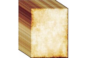 DUGUTUL 50 Stationery Vintage Antique Design Printing/Writing Papers 8.5 x 11 in, Letter Writting Paper, Decorative Printer Paper for Invitation, Letter, Resume, Award, Diploma, Art, Craft, Certificate(D)