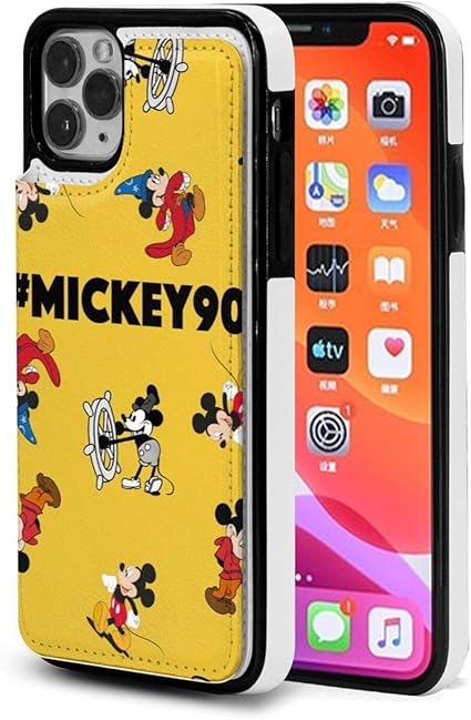 Amazon ディズニー ミッキーマウス Iphone 11 6 1 ケース カード収納 手帳型 背面 Puケース Iphone11 カード収納 財布型 背面手帳型ケース スマホケース カバー 軽量 耐久性 便利 多機能 スタンド機能 家電 カメラ オンライン通販
